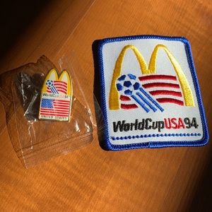 New, McDonald’s World Cup 94 set pin and patch